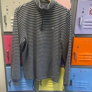 Vineyard Vines Blue and White Striped Pullover, M